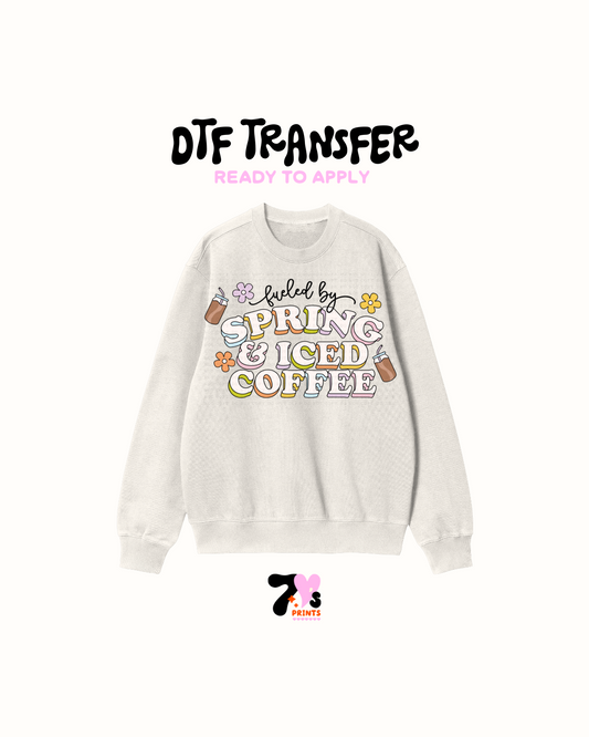 Spring Iced coffee - DTF Transfer