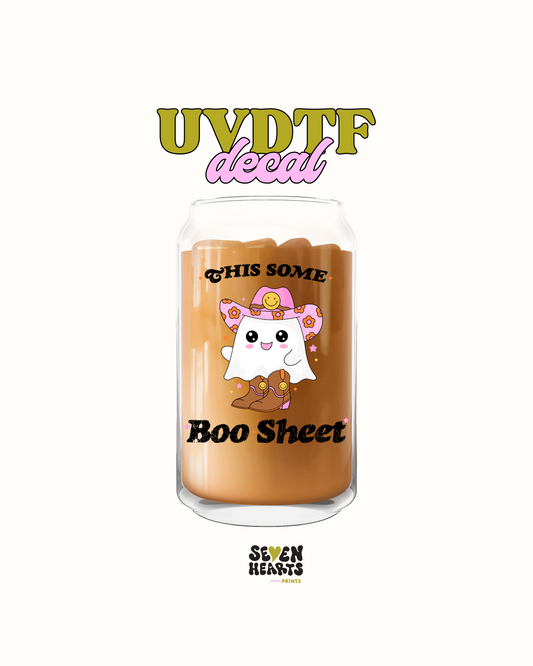 Boo sheet - UVDTF