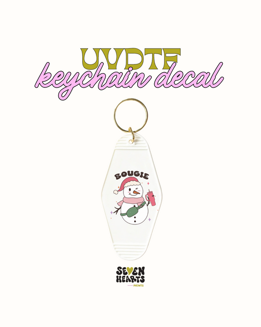 Bougie  Keychain Decal Set of 5 UVDTF