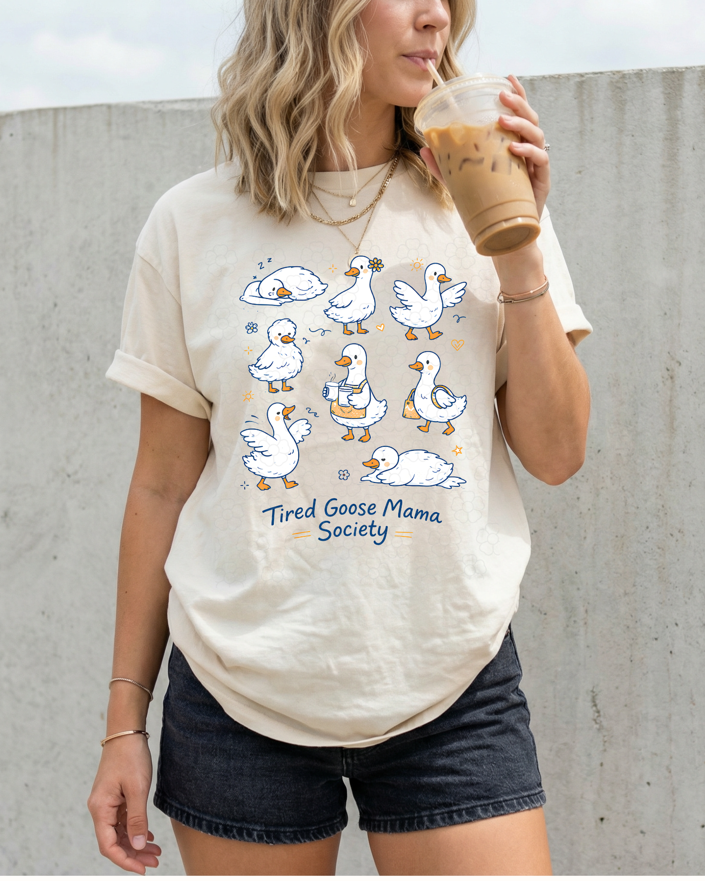 Tired goose mama society- DTF Transfers