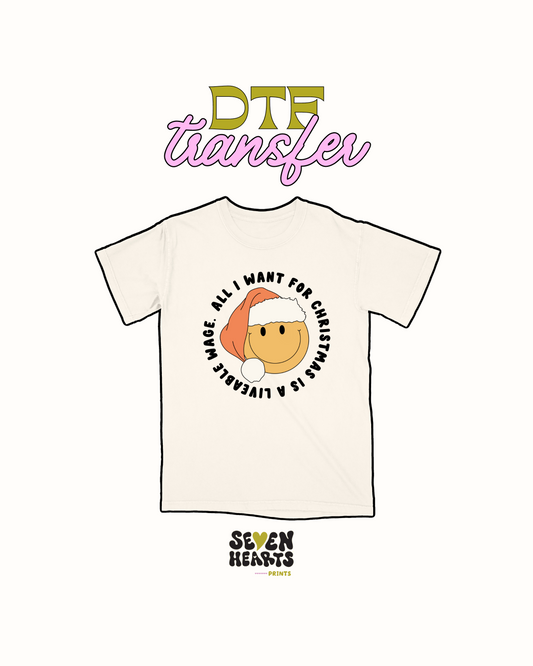 all I want for xmas - DTF Transfer