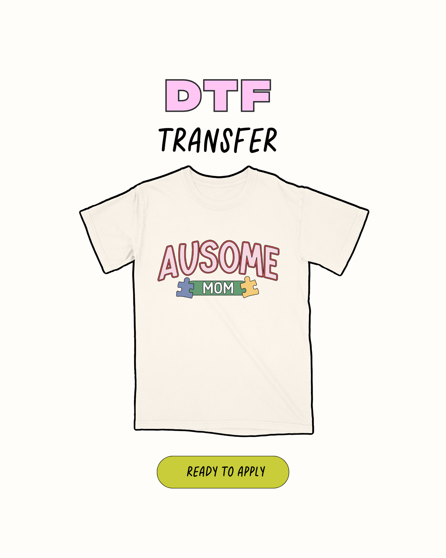 Mamá Ausome - Transferencia DTF