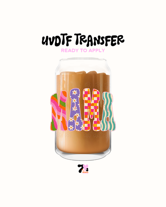 Mama daisy and chekers - UVDTF Decal
