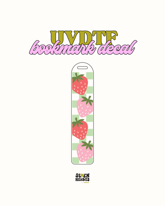 Strawberrries - UVDTF Bookmark Decal