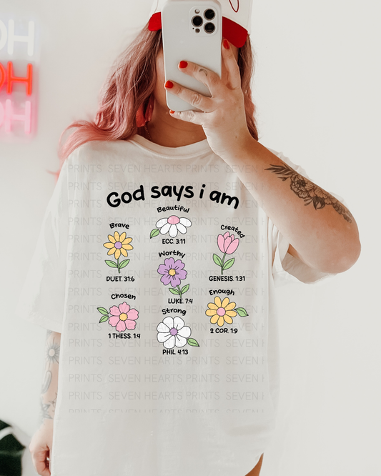 God says I am - DTF Transfers