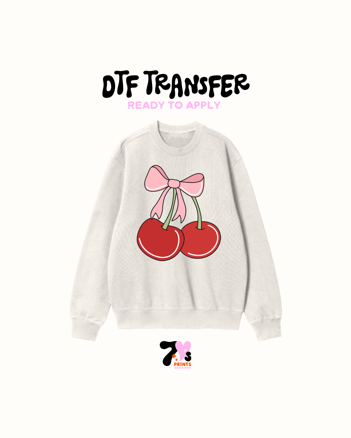 Cherry Bow - DTF Transfers