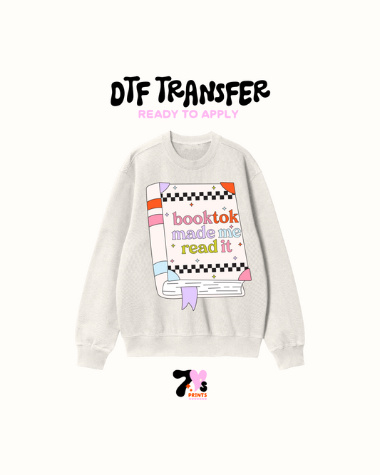 Books made me read it - DTF Transfers