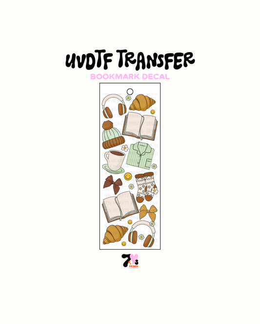Cozy Girl - UVDTF Bookmark Decal