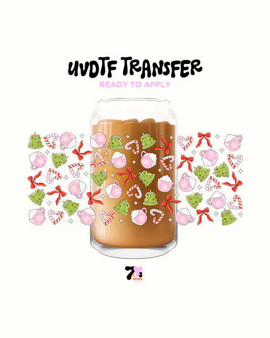 Candicane hearts xmas - UVDTF Wraps