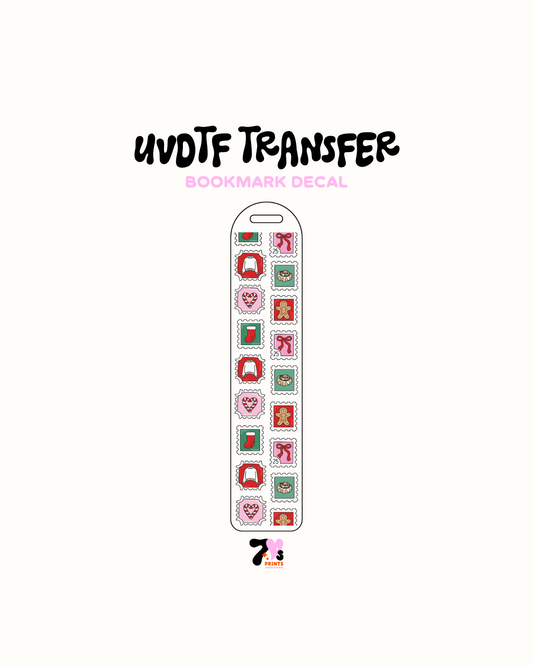 Cute xmas Stamps - UVDTF Bookmark Decal