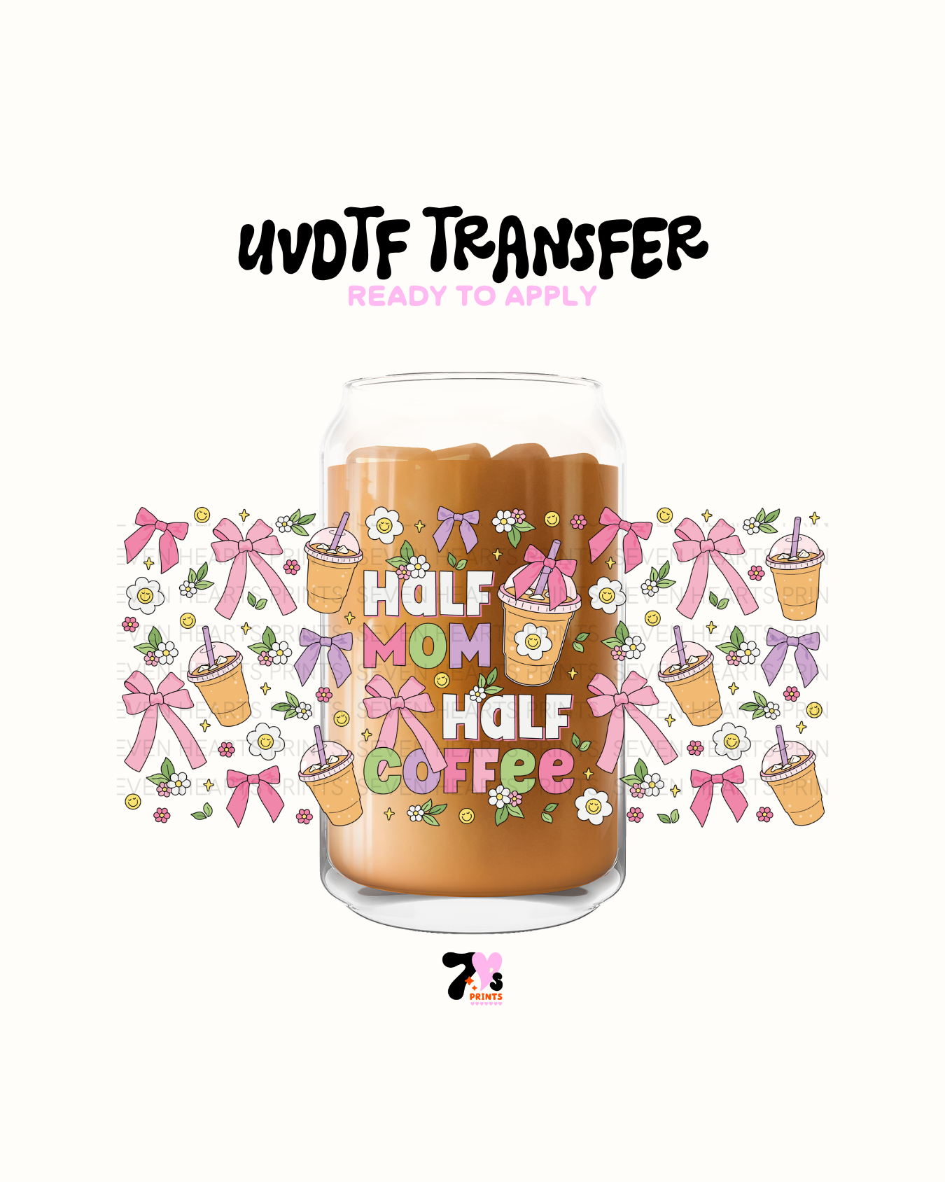Half mom half coffee- UVDTF Wrap