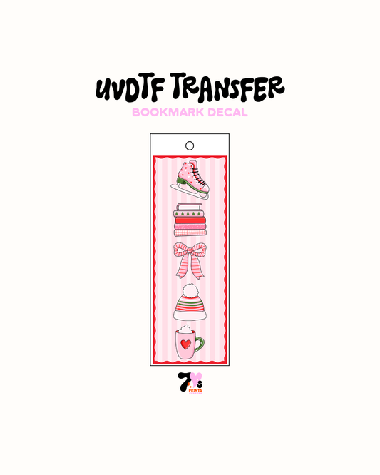 Girly xmas vibes - UVDTF Bookmark Decal