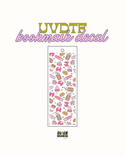 Books and candles - UVDTF Bookmark Decal