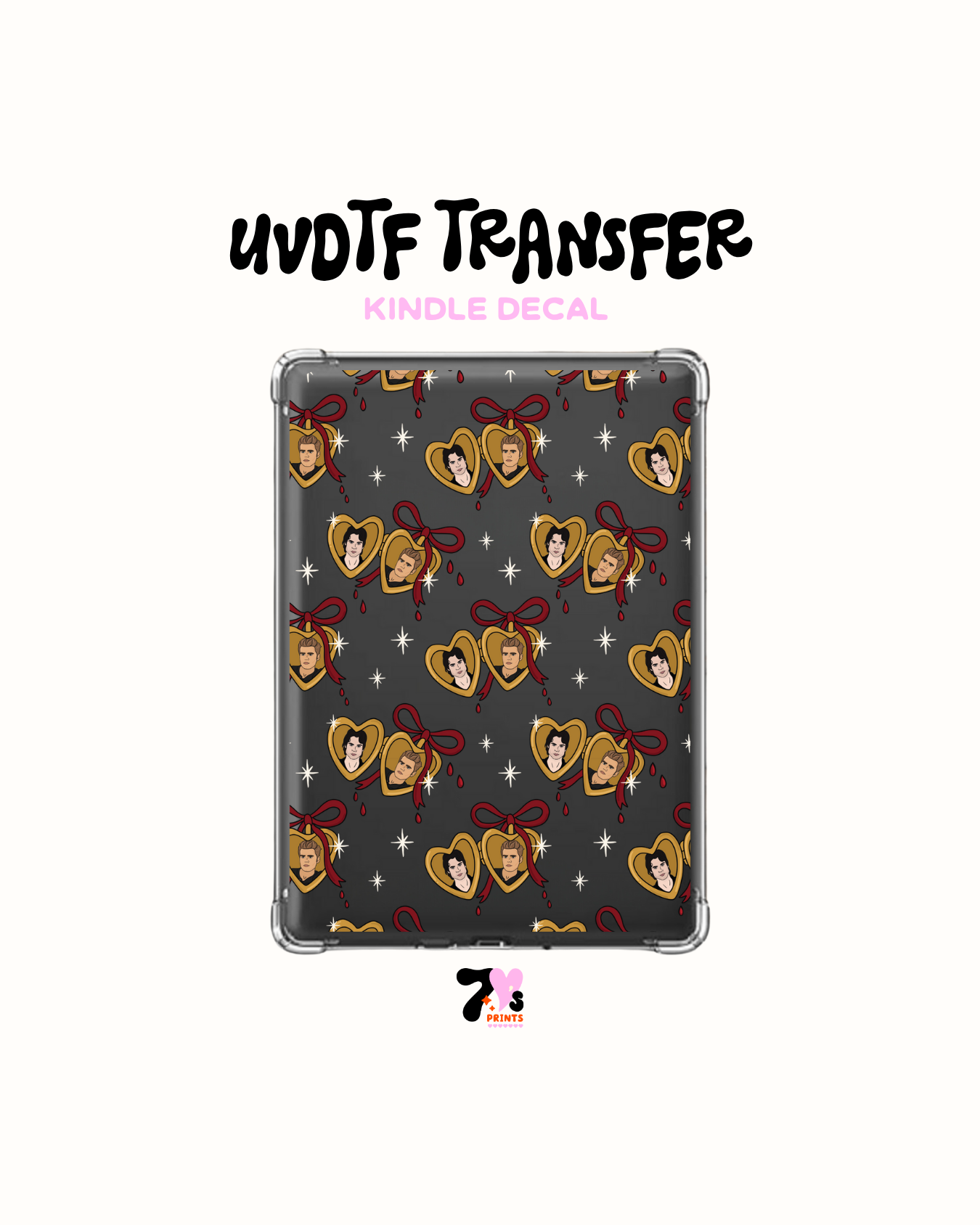 Vampire locks -  UVDTF Kindle Decal