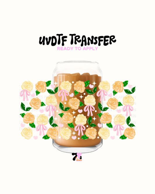 Spring Flowers Bows - UVDTF Wrap