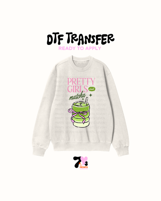 Pretty girls and matcha  - DTF Transfers