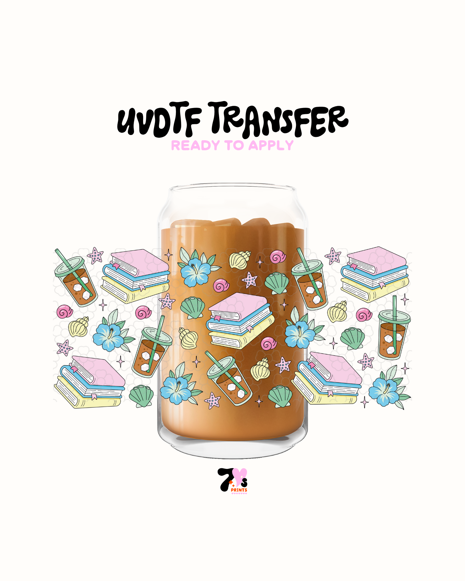 Summer vibes books - UVDTF Wrap
