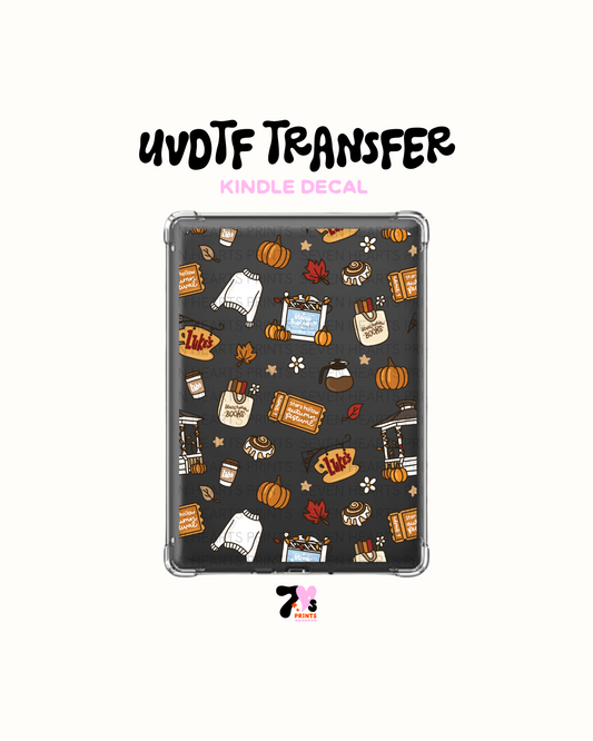 Lukes books - UVDTF Kindle Decal