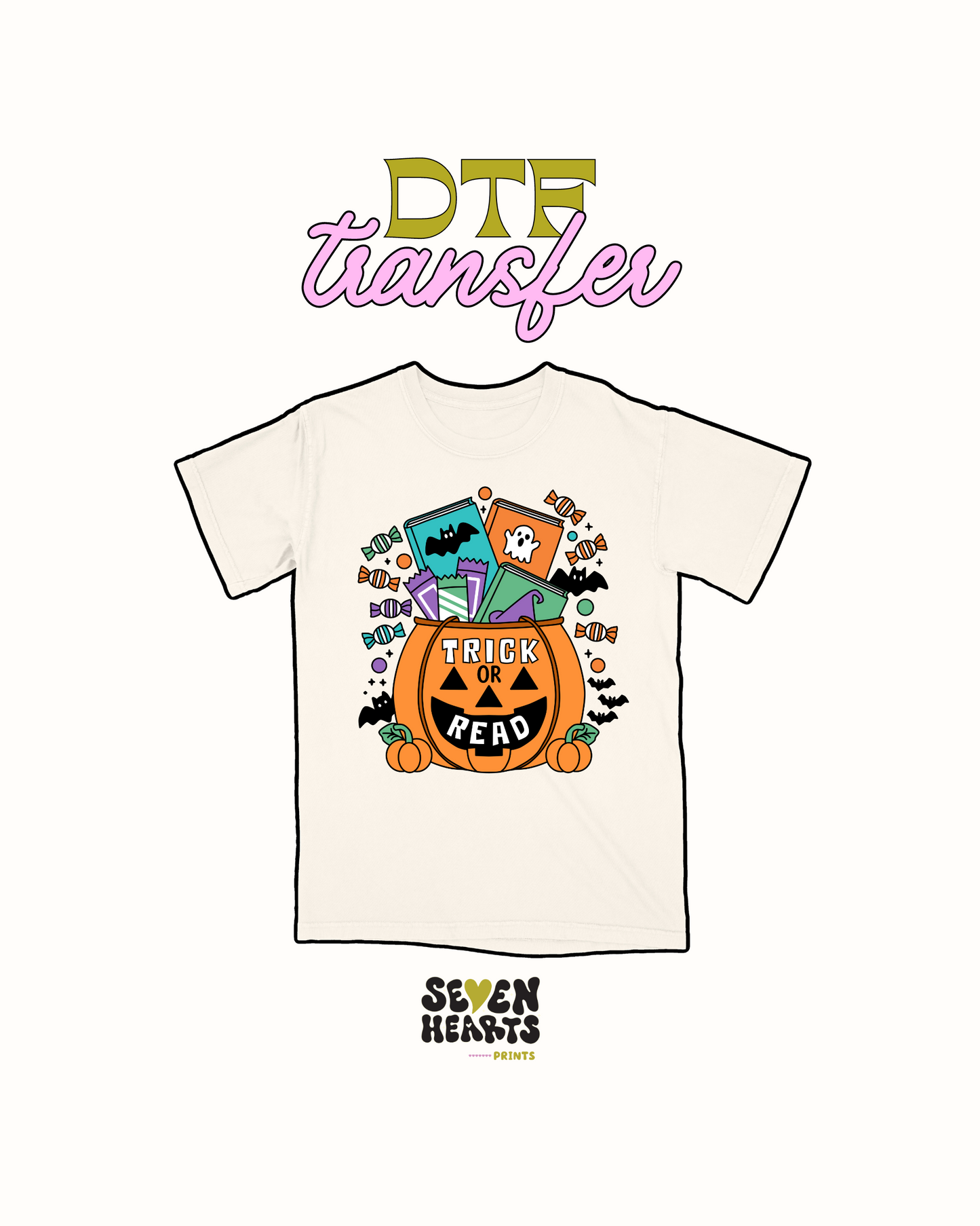 Trick or read - DTF Transfer