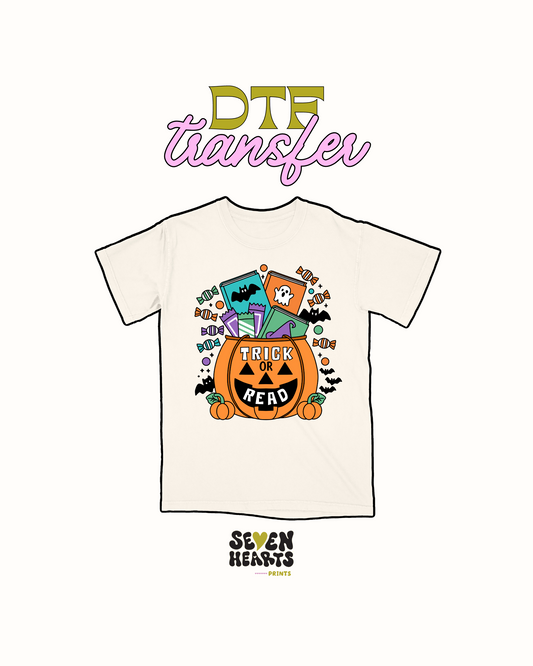 Trick or read - DTF Transfer