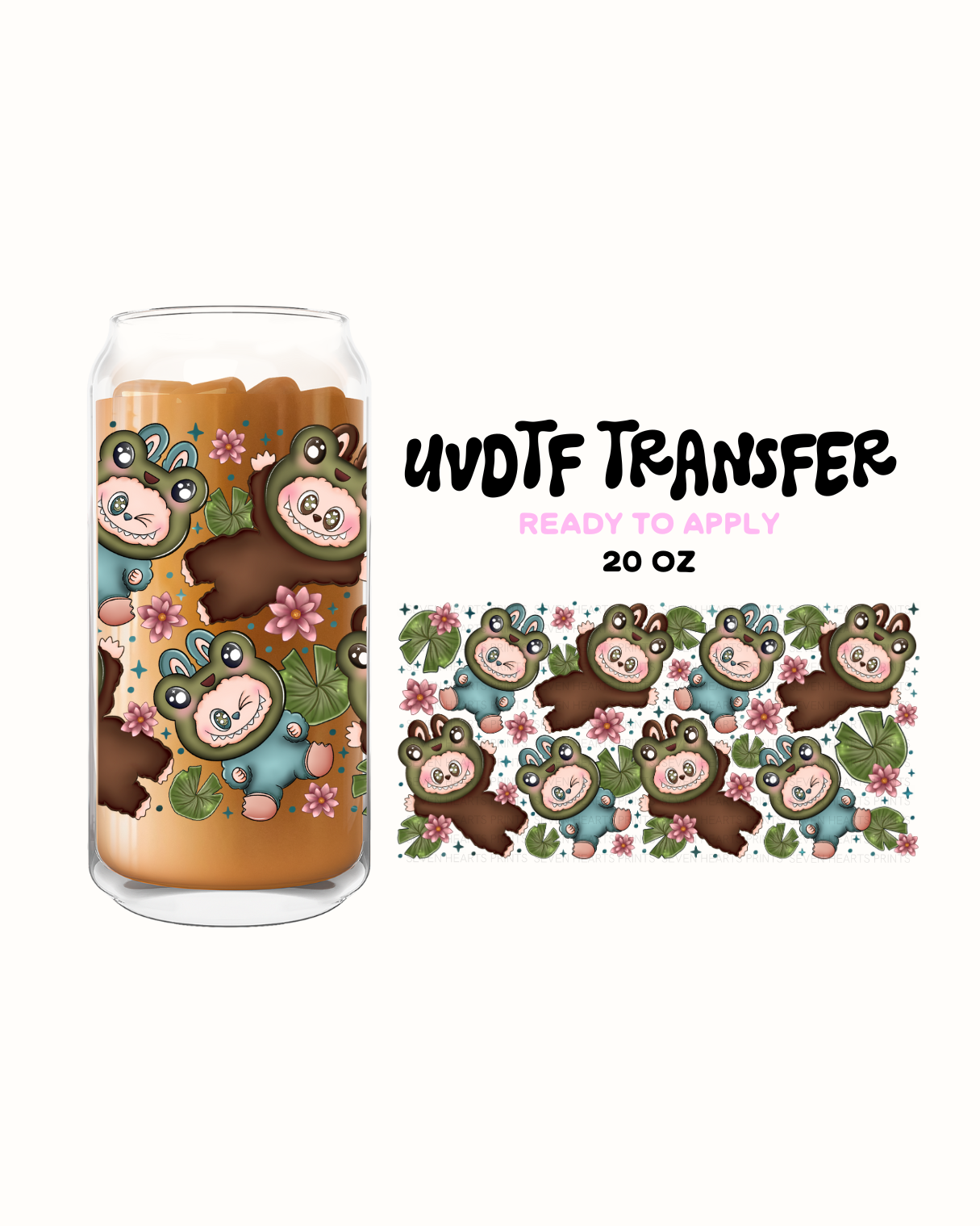 Frog Bubu - UVDTF 20oz Cup Wrap