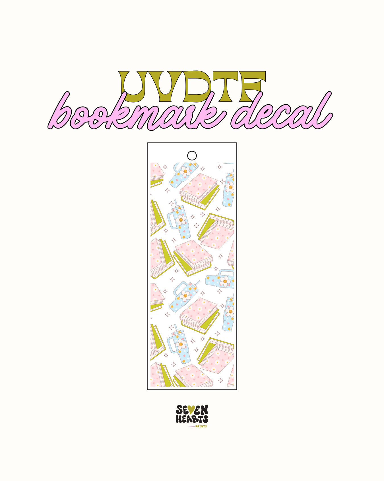 Tumblers and books - UVDTF Bookmark Decal