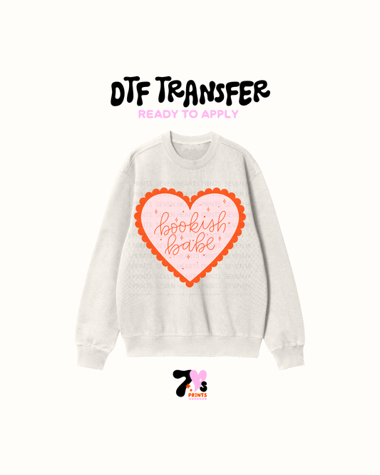 Bookish Babe Orange -  DTF Transfers