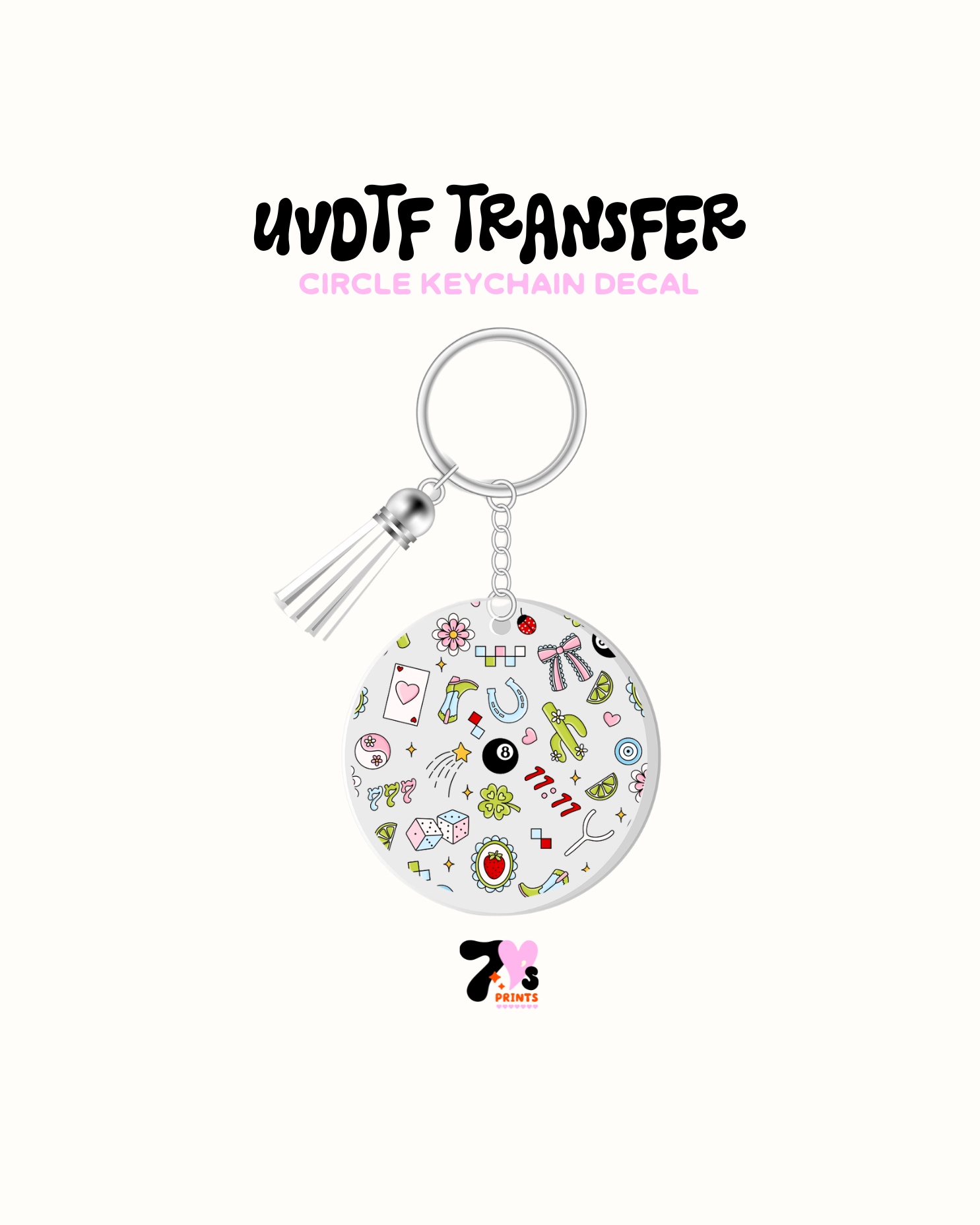 Lucky - Round Keychain Set of 5