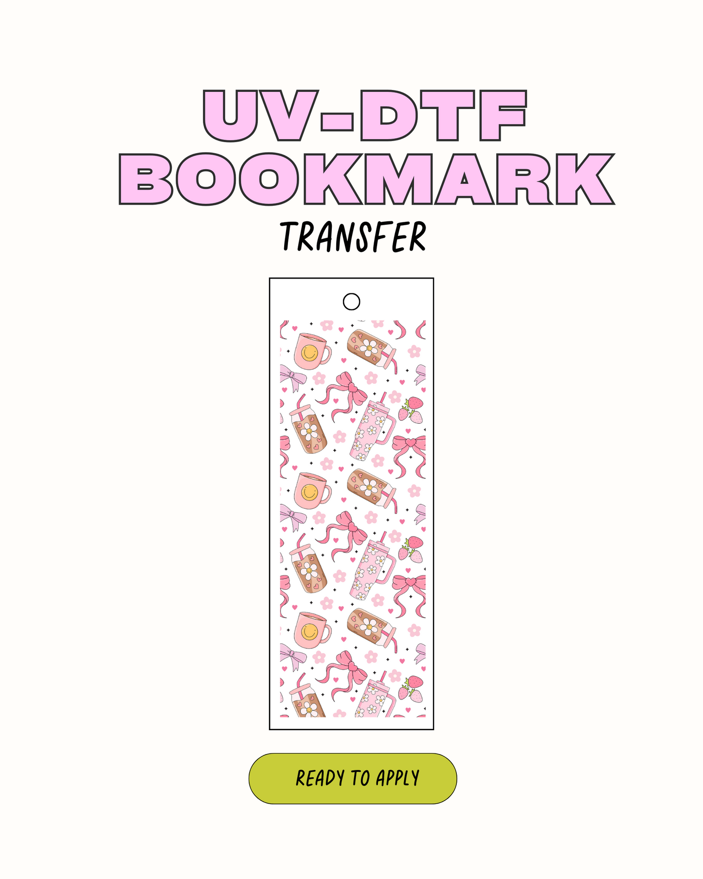 Coffee Lover - UVDTF Bookmark Decal