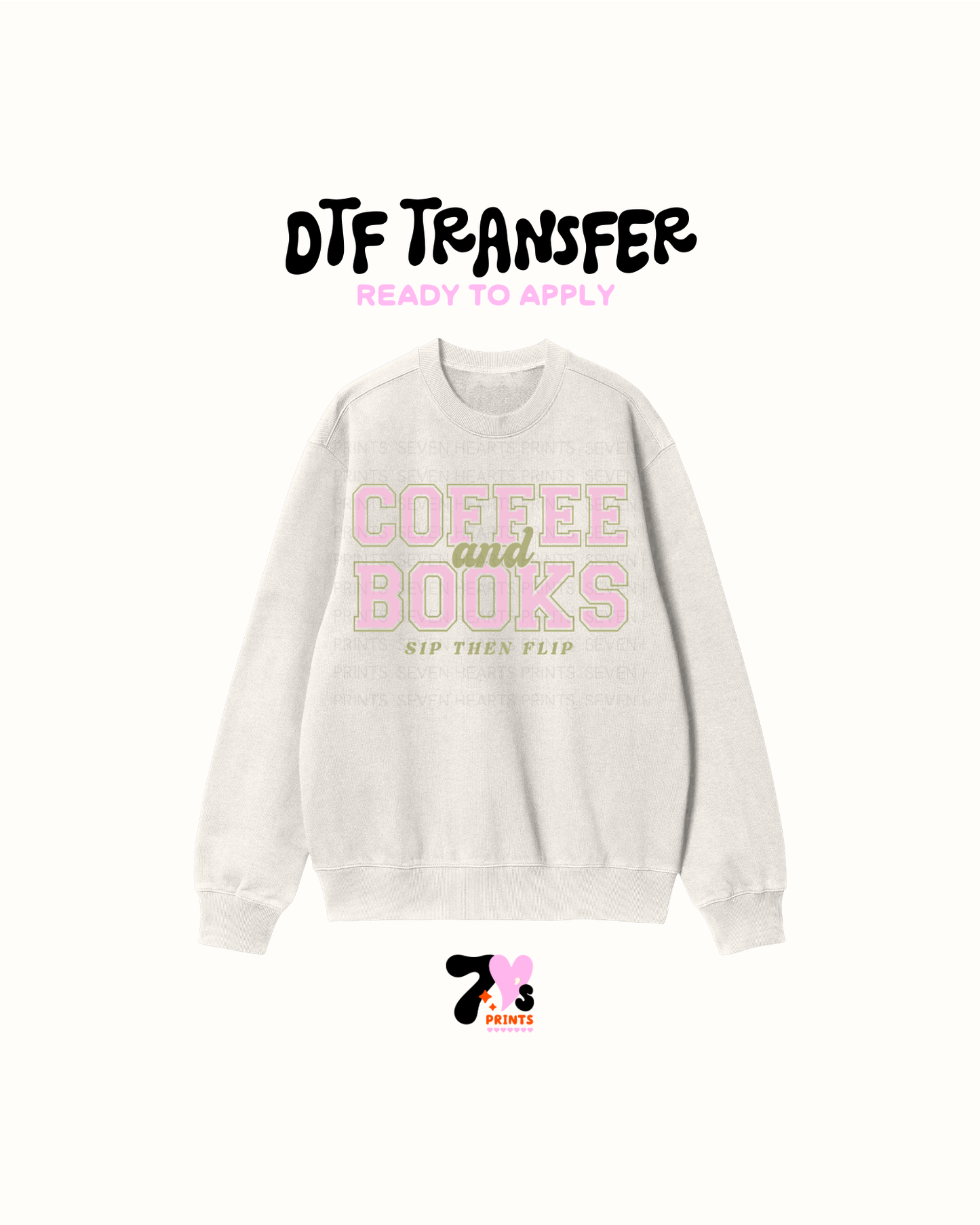 Coffee and books - DTF Transfers