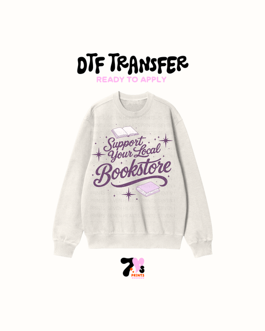 Support your local bookstore- DTF Transfers