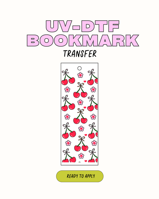 Cute Cherries - UVDTF Bookmark Decal