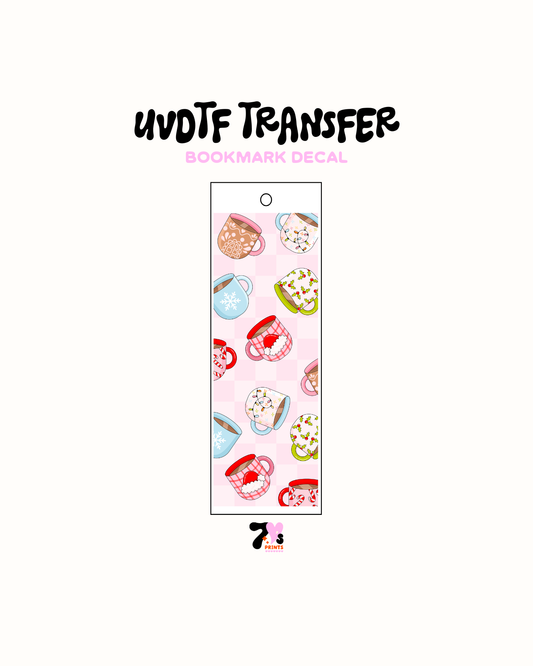 Xmas Mugs - UVDTF Bookmark Decal