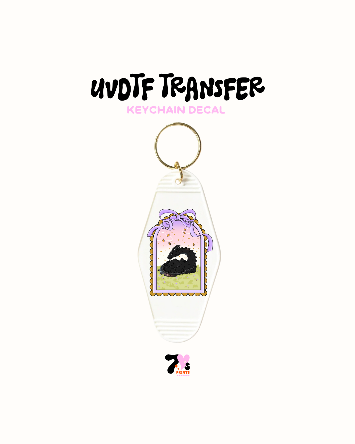 Dragon  - UVDTF Keychain