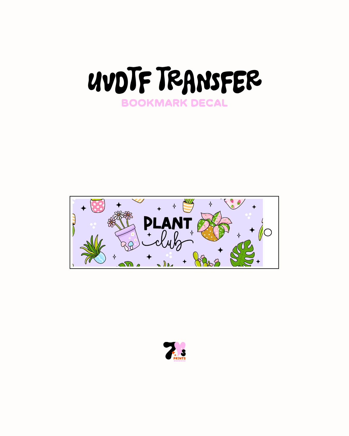 Plant Club - UVDTF Bookmark Decal