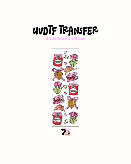 Books are my Jam - UVDTF Bookmark Decal