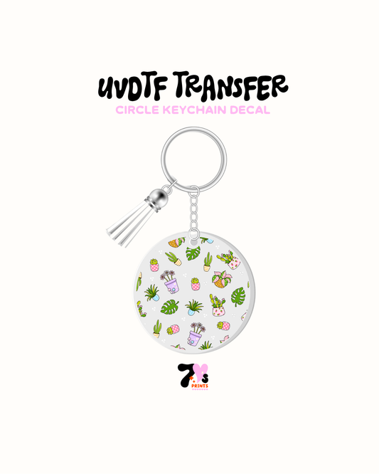 Cute Plants - Round Keychain Set of 5