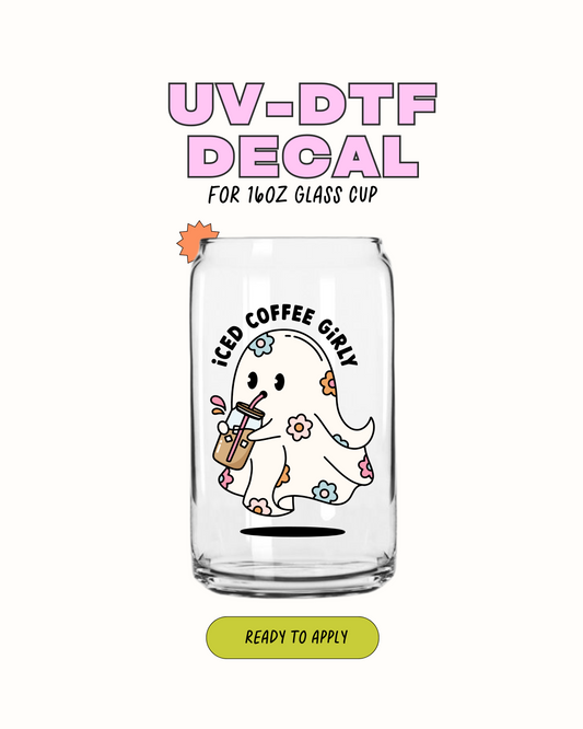 Iced coffee girly - UVDTF