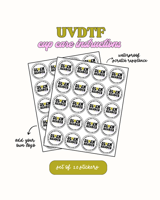 Instrucciones personalizadas para el cuidado de la copa UVDTF (Cargar) 