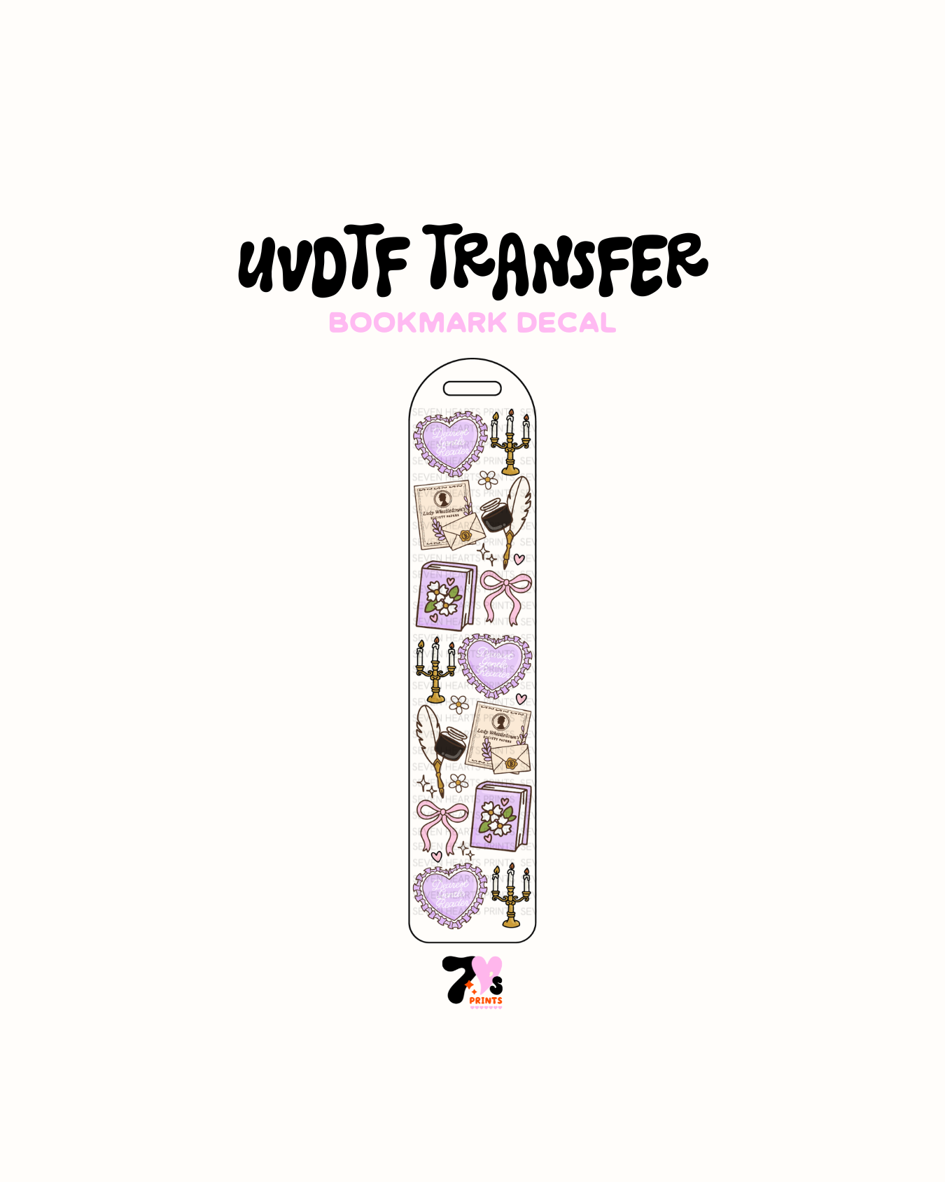 Bridgerton 2 - UVDTF Bookmark Decal