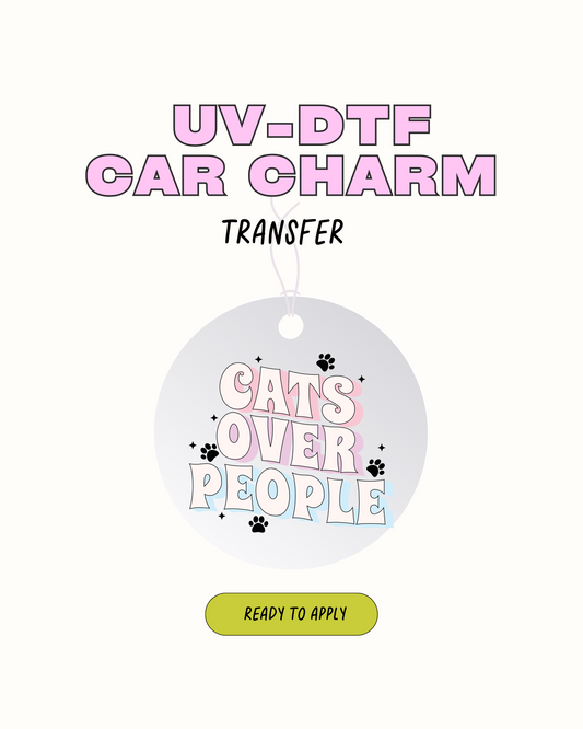 Cats over people - Car Charm Decal
