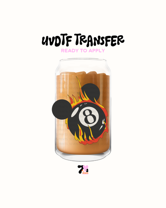 Mouse 8 ball - UVDTF Decal