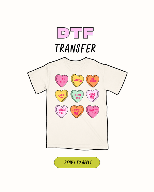 Valentines candy- DTF Transfer