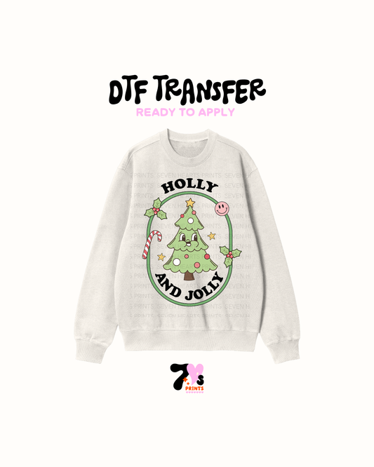 Holly and jolly - DTF Transfers