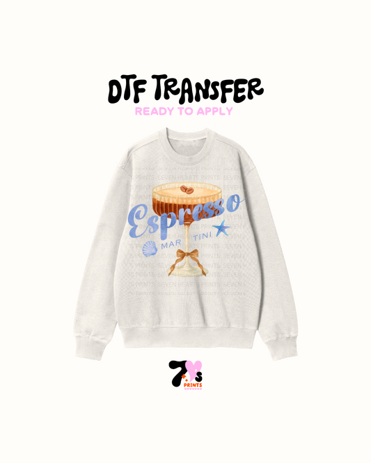 Espresso martini sea shells- DTF Transfer