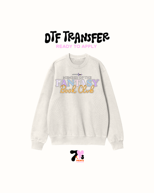 Member of the fantasy book club - DTF Transfers