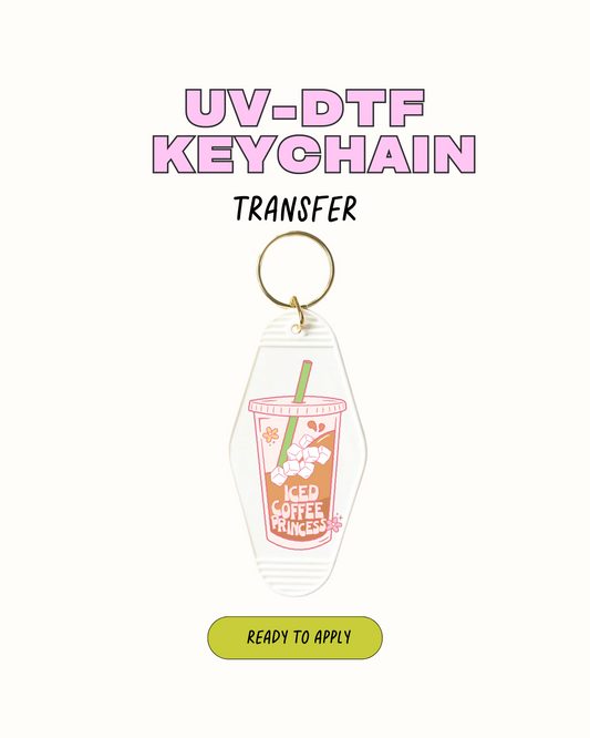 Iced Coffee Princess - UVDTF Keychain Decal Set of 5