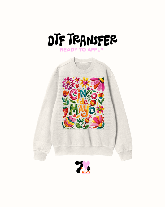 Cinco de mayo DTF Transfers