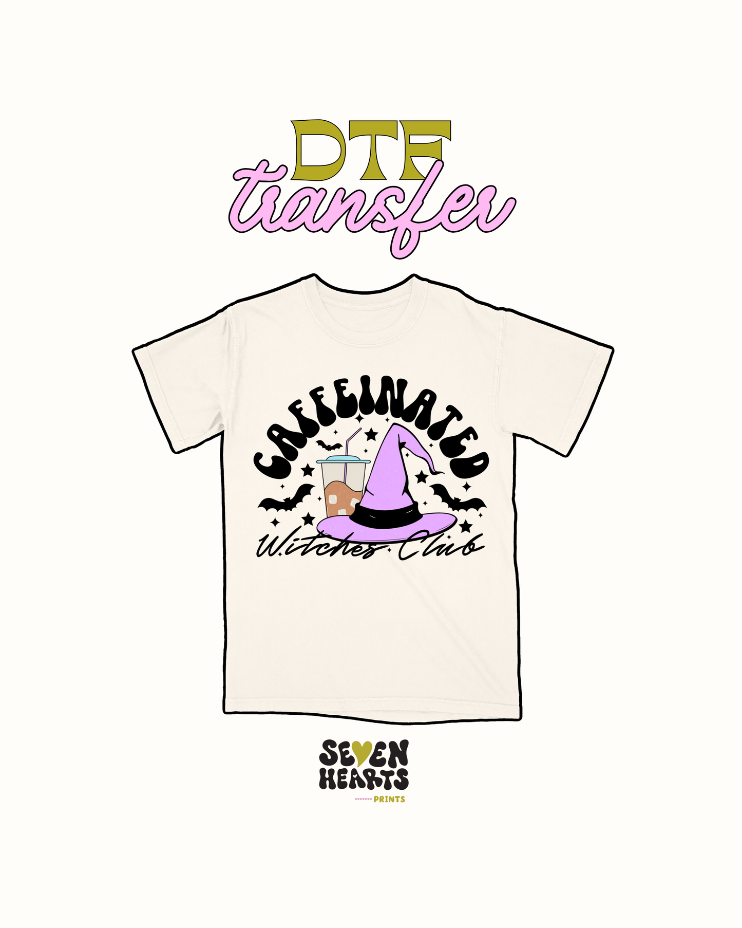 Caffeinated Witches club - DTF Transfer