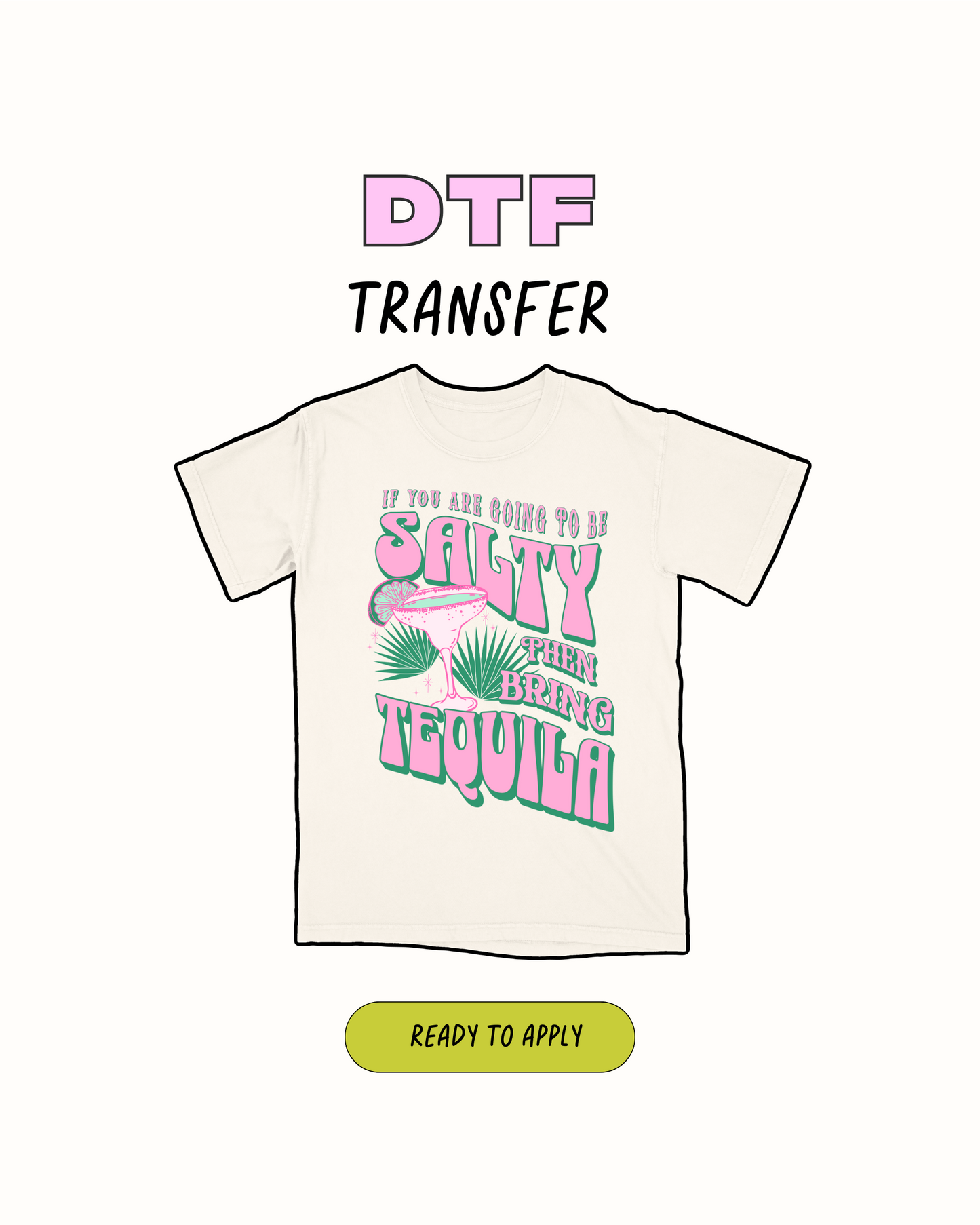 Ser salado - Transferencia DTF